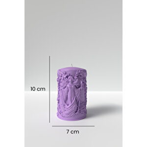 Bahar Perisi Mum Silikon Kalıp -  Mitoloji Bahar Tanırçası Desenli Mum Kalıbı 10 X 7 Cm
