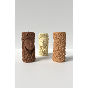 Kadın Heykeli Mum Silikon Kalıp M2 - Wild Women Mum Kalıbı - Kadın Mum Silikon Kalıbı 12 X 6 Cm - M2