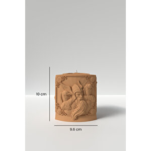 Büyük Savaş Tanrısı Odin Mum Silikon Kalıp -  Mitoloji Savaş Tanrısı Desenli Mum Kalıbı 10 X 9.6 Cm