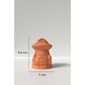 Mantar Evi Mum Silikon Kalıp M1 -hobbit Evi Mum Silikon Kalıp, Mum Yapım Malzemeleri  9.4 X 7 Cm