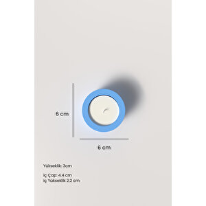 Küçük Boy Beton Mumluk Ve Tealight Silikon Kalıp H1 - Dekoratif  Beton Mumluk Kalıbı