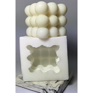 Büyük Bubble Mum Silikon Kalıp - Mum Yapım Için Silikon Kalıp 6x6 Cm