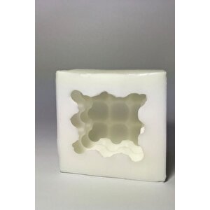 Büyük Bubble Mum Silikon Kalıp - Mum Yapım Için Silikon Kalıp 6x6 Cm