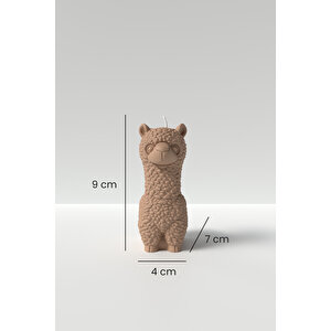Lama Mum Silikon Kalıp - Sevimli Lama Mum Kalıbı, Alpaka Figürlü Mum Kalıbı 9 X 5 Cm