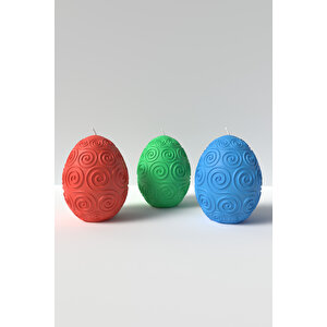 Büyük Paskalya Yumurtası Mum Silikon Kalıp M2 - Easter Mum Kalıbı Soya Wax Mum Yapım Malzemeleri