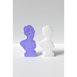 Venüs Portresi Mum Silikon Kalıp - Venüs Resmi Mum Silikon Kalıp, Mum Yapım Malzemeleri  10 X 5 Cm