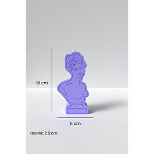 Venüs Portresi Mum Silikon Kalıp - Venüs Resmi Mum Silikon Kalıp, Mum Yapım Malzemeleri  10 X 5 Cm