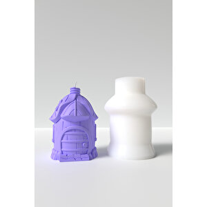 Mantar Evi Mum Silikon Kalıp M3 -hobbit Evi Mum Silikon Kalıp, Mum Yapım Malzemeleri  9.2 X 7 Cm