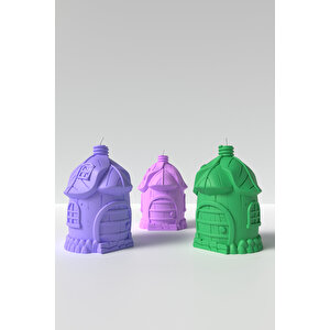 Mantar Evi Mum Silikon Kalıp M3 -hobbit Evi Mum Silikon Kalıp, Mum Yapım Malzemeleri  9.2 X 7 Cm