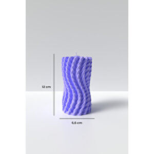 Desenli Wave Örgü Mum Silikon Kalıp - Dekoratif Mum Kalıbı Mum Yapım Malzemeleri Abs-05