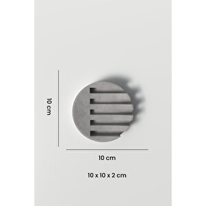 Desenli Beton Sabunluk Silikon Kalıp - Yuvarlak Beton Sabunlık Silikon Kalıbı M3