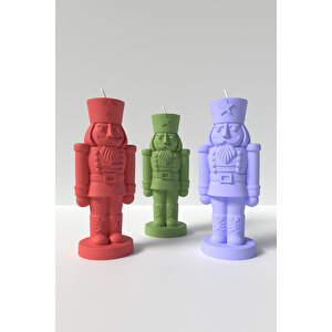 Fındıkkıran Mum Silikon Kalıp - Yılbaşı Ve Christmas Temalı Nutcracker Silikon Kalıbı 12x5 Cm