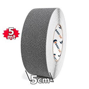Gri Kaydırmaz Bant 5 Metre Gri Renk Merdiven Kaymaz Bant