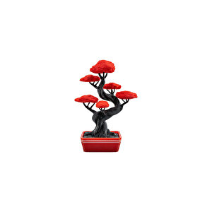 Fibrika Store Crimsonzen Modern Bonsai Tasarımı - Dekoratif Masa Aksesuarı