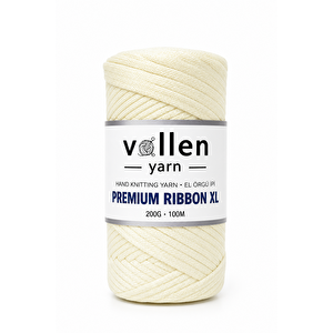 Premıum 200gr/4mm Polyester Ribbon Ip,makrome Ipi,çanta Ipi,hobi Ipi,supla Ipi Ekru