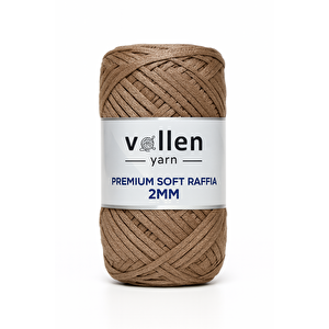 Premium Soft Rafya İpi | Polyester Rafya Kağıt Ip | Yumuşak Hasır Çanta/şapka/runner/tığ İşi İçin Kahverengi