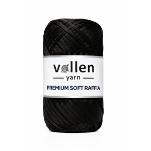 Premium Soft Rafya İpi | Polyester Rafya Kağıt Ip | Yumuşak Hasır Çanta/şapka/runner/tığ İşi İçin Siyah