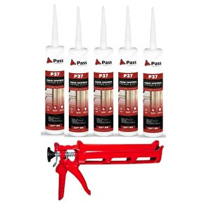 Pass Strafor & Kartonpiyer Yapıştırıcısı 480 Gr 5 Adet+tabancası