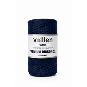 Premıum 200gr/4mm Polyester Ribbon Ip,makrome Ipi,çanta Ipi,hobi Ipi,supla Ipi Lacivert