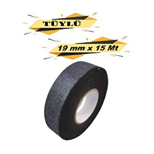 Tüylü Bez Bant Elektrik Kablo Bandı 19 Mm X 15 Metre 8 Adet