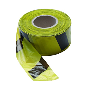 Pass Emniyet Uyarı Ikaz Şerit Bandı Büyük Boy 6 Cm X 360 Metre Sarı Siyah
