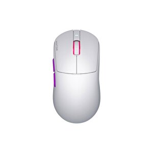 Quasar 3 Ultra White 8k Hz Pixart Paw 3950 Sensör Rgb Kablosuz Simetrik Gaming Mouse (htm771)