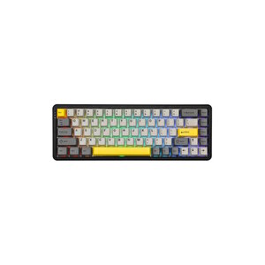 Ak680 Max Gri Front Printed Magnetic Rice Manyetik Switch Rgb Hotswap Mekanik Gaming Klavye