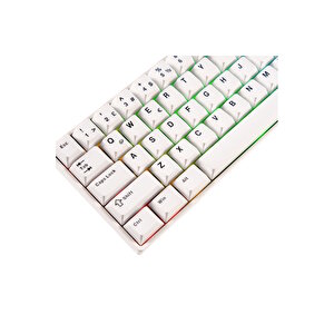 Monsgeek Fun60 Max White He Glare Manyetik 8k Hz Argb Kablosuz Hotswap Türkçe Mekanik Gaming Klavye