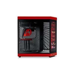 Y70 Touch Black Cherry Temperli Cam Usb 3.2 E-atx Dual Chamber Mid Tower Ekranlı Gaming Kasa