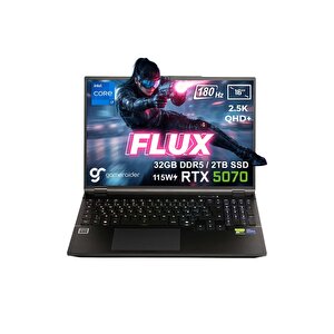 Flux Gr16 Core I7-14650hx 32gb Ddr5 2tb Ssd Rtx 5070 8gb 115w 16 Inç 180hz Fdos Laptop