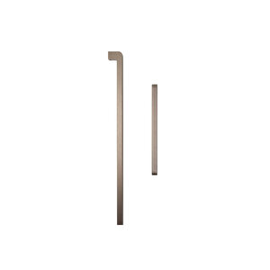 9753 Çekme/sürgü Kapı Kolu Koyu Bronz Saten Rengi 32 Cm (iki Delik Arası Mesafe)