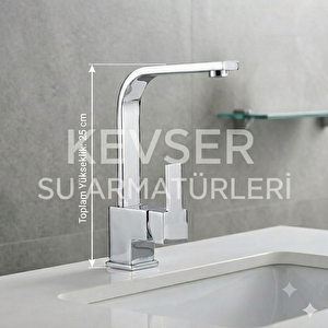 Lüx Kare Lavabo Batarya L Boru