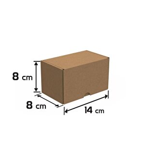 14x8x8- 25 Adet Kilitli E Ticaret Karton Kargo Kutusu 25 Adet