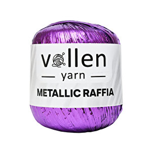 Premium Metalik Rafya,şapka Ipi,abiye Çanta Ipi,polyester Ip,simli Metalik Ip Mor
