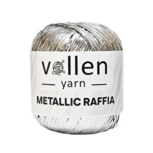 Premium Metalik Rafya,şapka Ipi,abiye Çanta Ipi,polyester Ip,simli Metalik Ip Gümüş Gri
