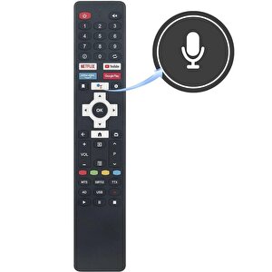 Conti Ile Uyumlu Model Ct70gt300u Mikrofonlu Google Tv Kumanda-ses Komutlu