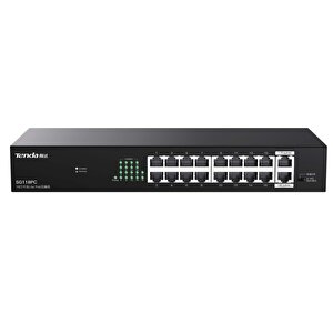Sg118pc 18 Port 10/100/1000 16 Port Poe 2 Port Uplink 167w Yonetilemez Desktop Switch