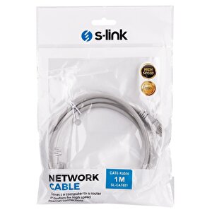 Sl-cat601 1m Cat 6 Gri Patch Kablo