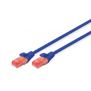 Dk-1617-005/b 50cm Utp Cat6 Patch Kablo Mavi̇ Cu, Lszh Awg 26/7