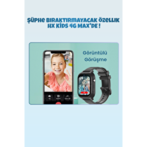 Harvox Hx Kids 4g Max Sim Kartlı Akıllı Çocuk Saati 3 Kordonlu Gps Konum Takibi Arama Konuşma 4g Destekli Siyah