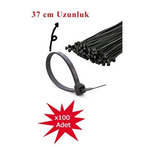 Rutter 3.6x370 Mm Siyah Kablo Bağı 100’lü – Extra Dayanıklı Plastik Cırt Kelepçe Rt-3108
