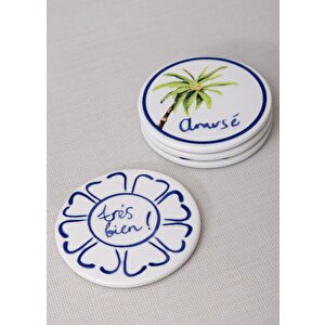 Palma Bardak Altlığı 4lü Set- 10 Cm