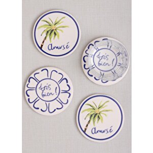 Palma Bardak Altlığı 4lü Set- 10 Cm