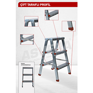 3+3 Çi̇ft Çikişli Profi̇l Merdi̇ven