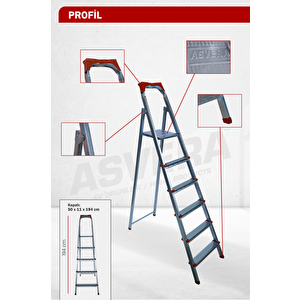5+1 Basamakli Profi̇l Merdi̇ven