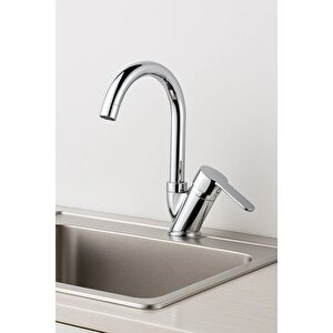 Lavabo Bataryası 40 Lık 5 Yıl Garantili Mix Delta Eviye Lavabo Bataryası Çift Su Girişlidir