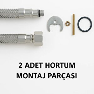 Lavabo Bataryası Paslanmaz Garantili Çift Su Girişli