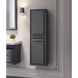 Design 40 Cm Boy Dolabı Mat Antrasit