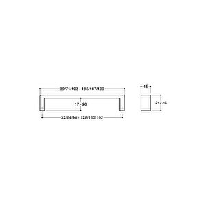 6250 Modern Kulp Antik Renk 64 Mm