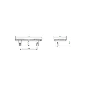 4829 Harmonique Kulp Antik Renk Tek Adet Yarım 64 Mm